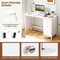 Costway Computer Desk Study Writing Desk Home Office Workstation with 3 Drawers White/Black/Brown